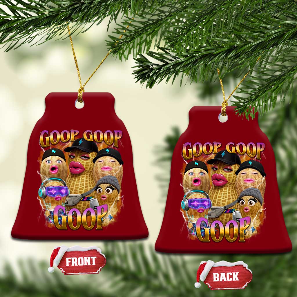 Funny Burnt Peanut Goop Ceramic Ornament Bungulato 90s Bootleg Meme Trendy