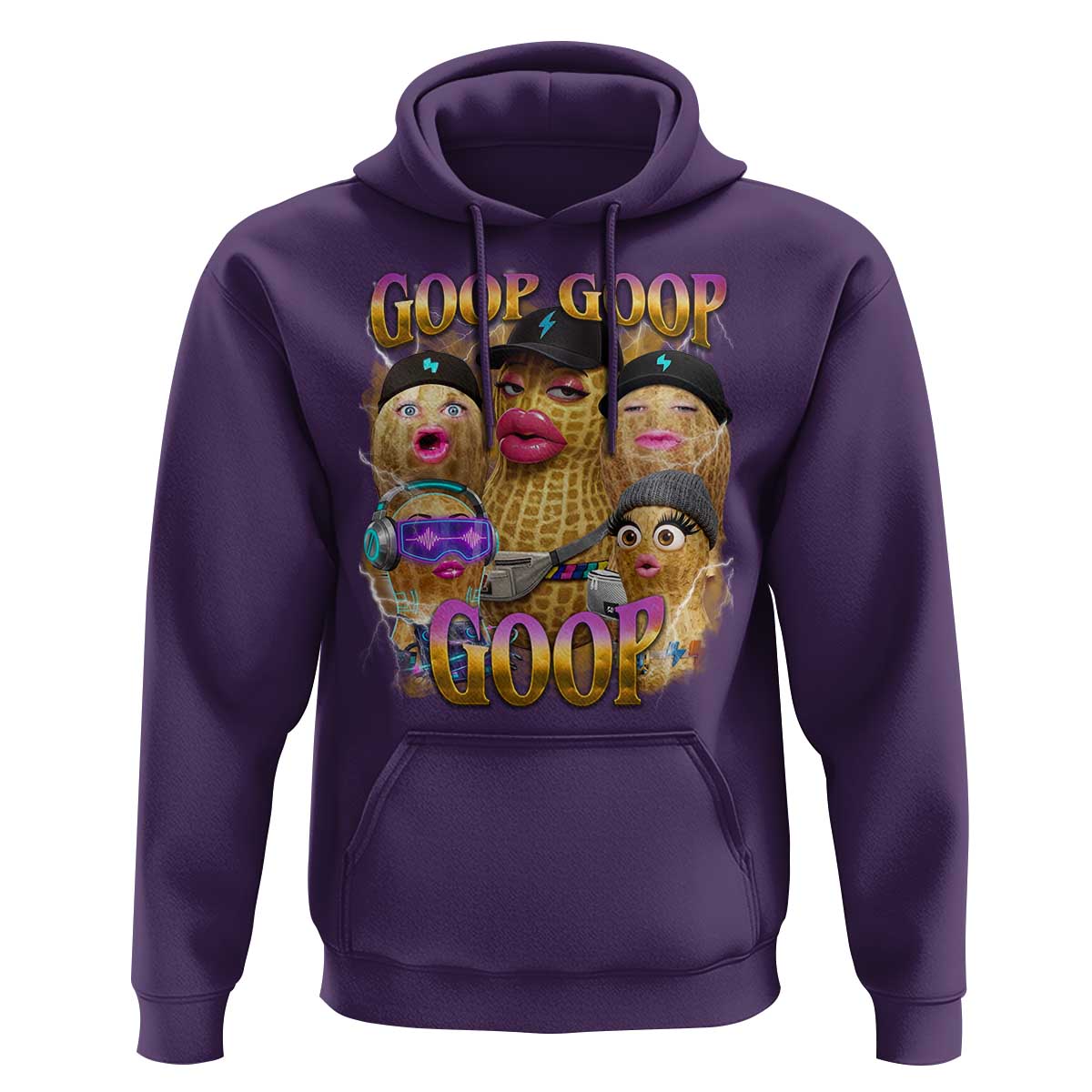 Funny Burnt Peanut Goop Hoodie Bungulato 90s Bootleg Meme Trendy