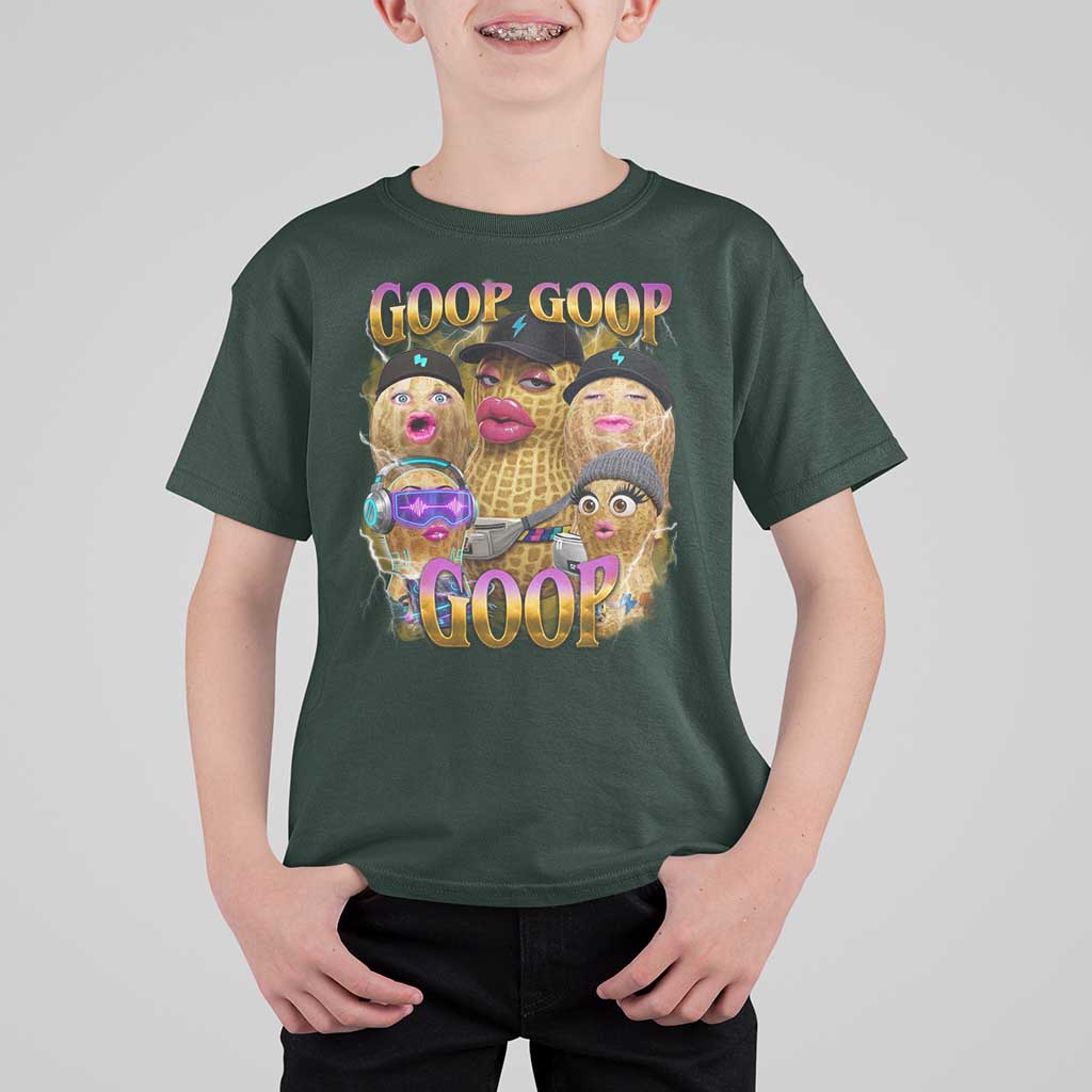 Funny Burnt Peanut Goop T Shirt For Kid Bungulato 90s Bootleg Meme Trendy