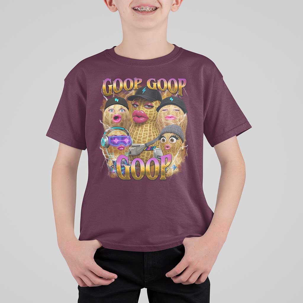 Funny Burnt Peanut Goop T Shirt For Kid Bungulato 90s Bootleg Meme Trendy