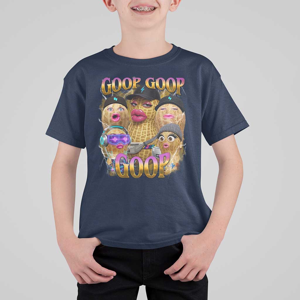 Funny Burnt Peanut Goop T Shirt For Kid Bungulato 90s Bootleg Meme Trendy