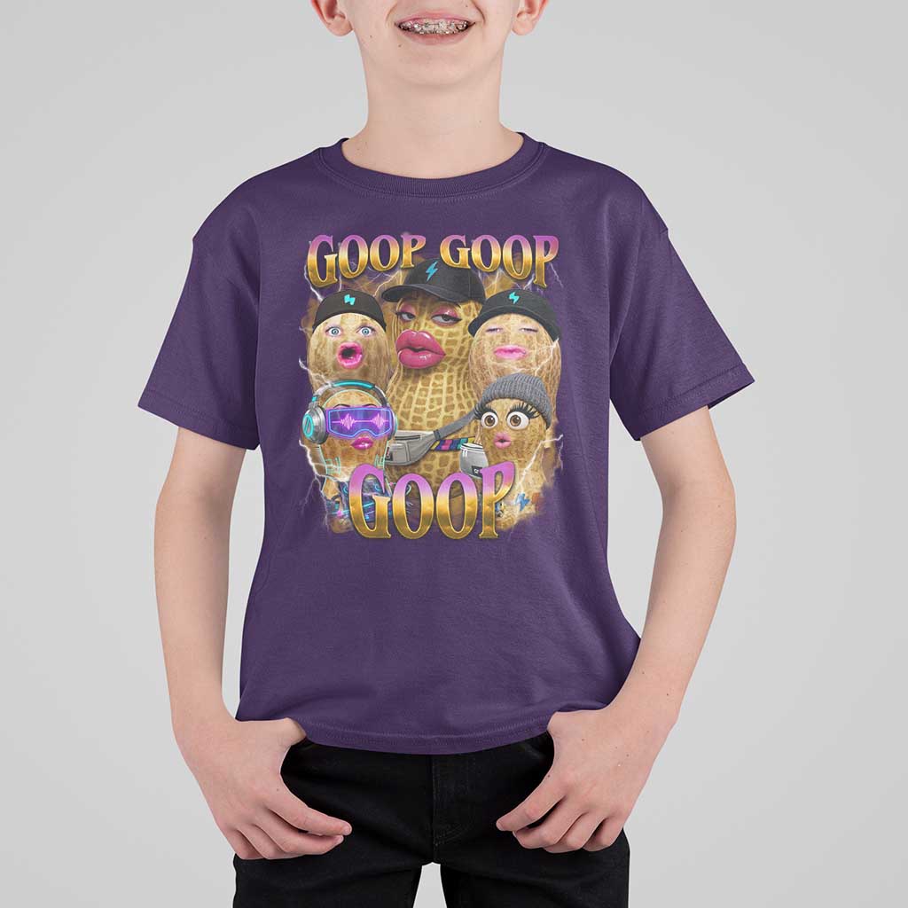 Funny Burnt Peanut Goop T Shirt For Kid Bungulato 90s Bootleg Meme Trendy