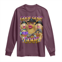 Funny Burnt Peanut Goop Long Sleeve Shirt Bungulato 90s Bootleg Meme Trendy