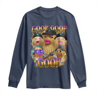 Funny Burnt Peanut Goop Long Sleeve Shirt Bungulato 90s Bootleg Meme Trendy