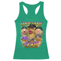 Funny Burnt Peanut Goop Racerback Tank Top Bungulato 90s Bootleg Meme Trendy