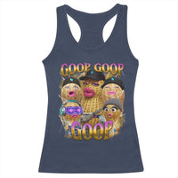 Funny Burnt Peanut Goop Racerback Tank Top Bungulato 90s Bootleg Meme Trendy