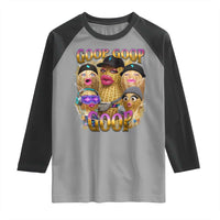 Funny Burnt Peanut Goop Raglan Shirt Bungulato 90s Bootleg Meme Trendy
