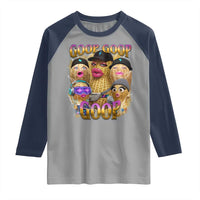 Funny Burnt Peanut Goop Raglan Shirt Bungulato 90s Bootleg Meme Trendy