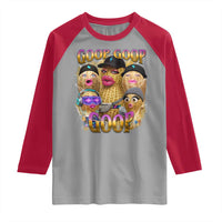 Funny Burnt Peanut Goop Raglan Shirt Bungulato 90s Bootleg Meme Trendy