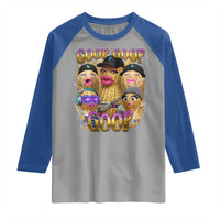 Funny Burnt Peanut Goop Raglan Shirt Bungulato 90s Bootleg Meme Trendy