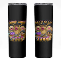 Funny Burnt Peanut Goop Skinny Tumbler Bungulato 90s Bootleg Meme Trendy