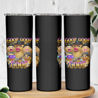 Funny Burnt Peanut Goop Skinny Tumbler Bungulato 90s Bootleg Meme Trendy