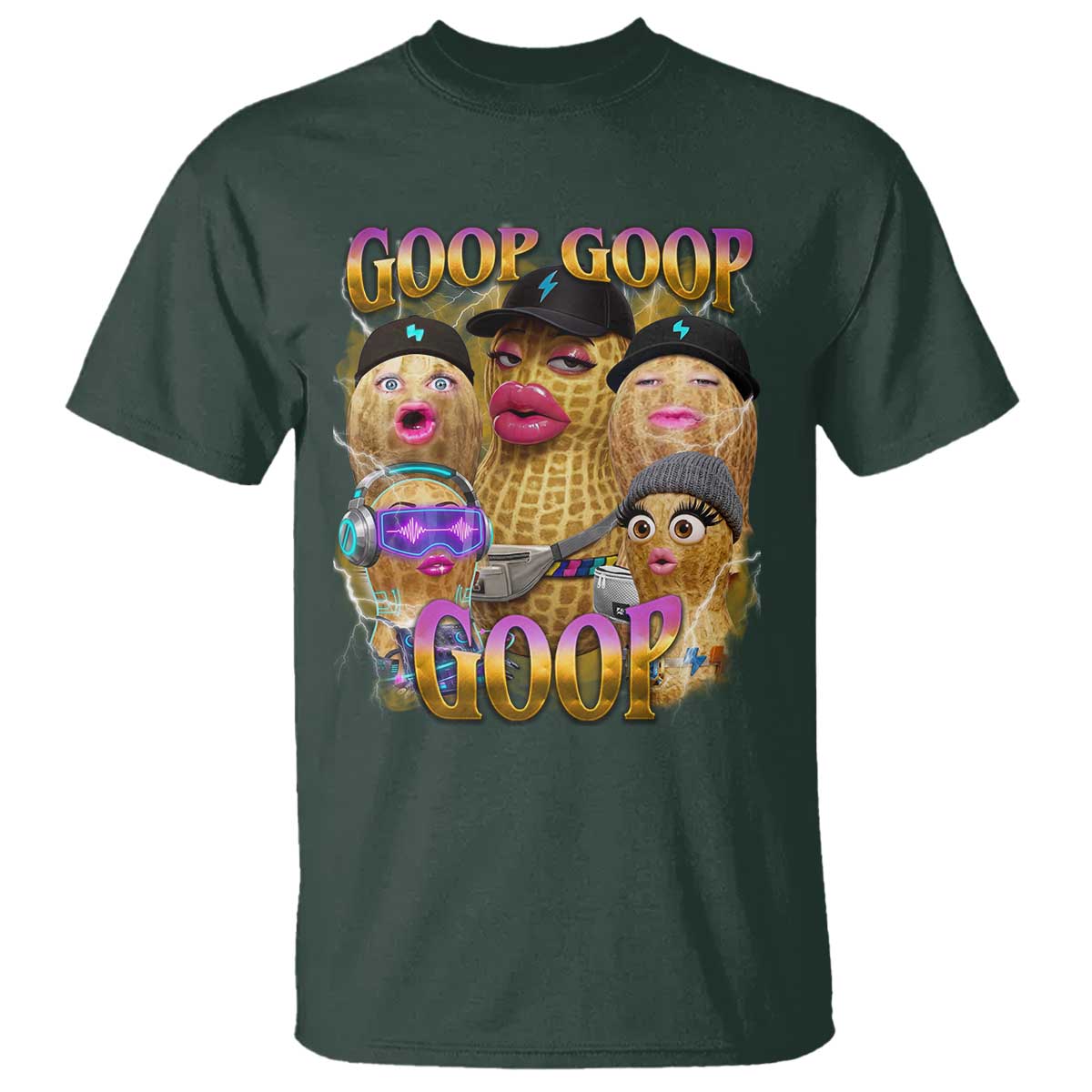 Funny Burnt Peanut Goop T Shirt Bungulato 90s Bootleg Meme Trendy