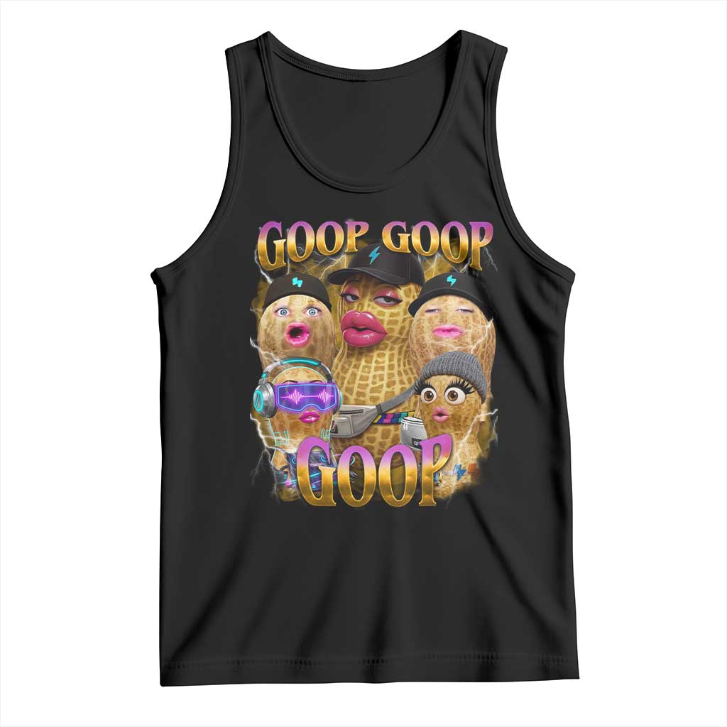 Funny Burnt Peanut Goop Tank Top Bungulato 90s Bootleg Meme Trendy