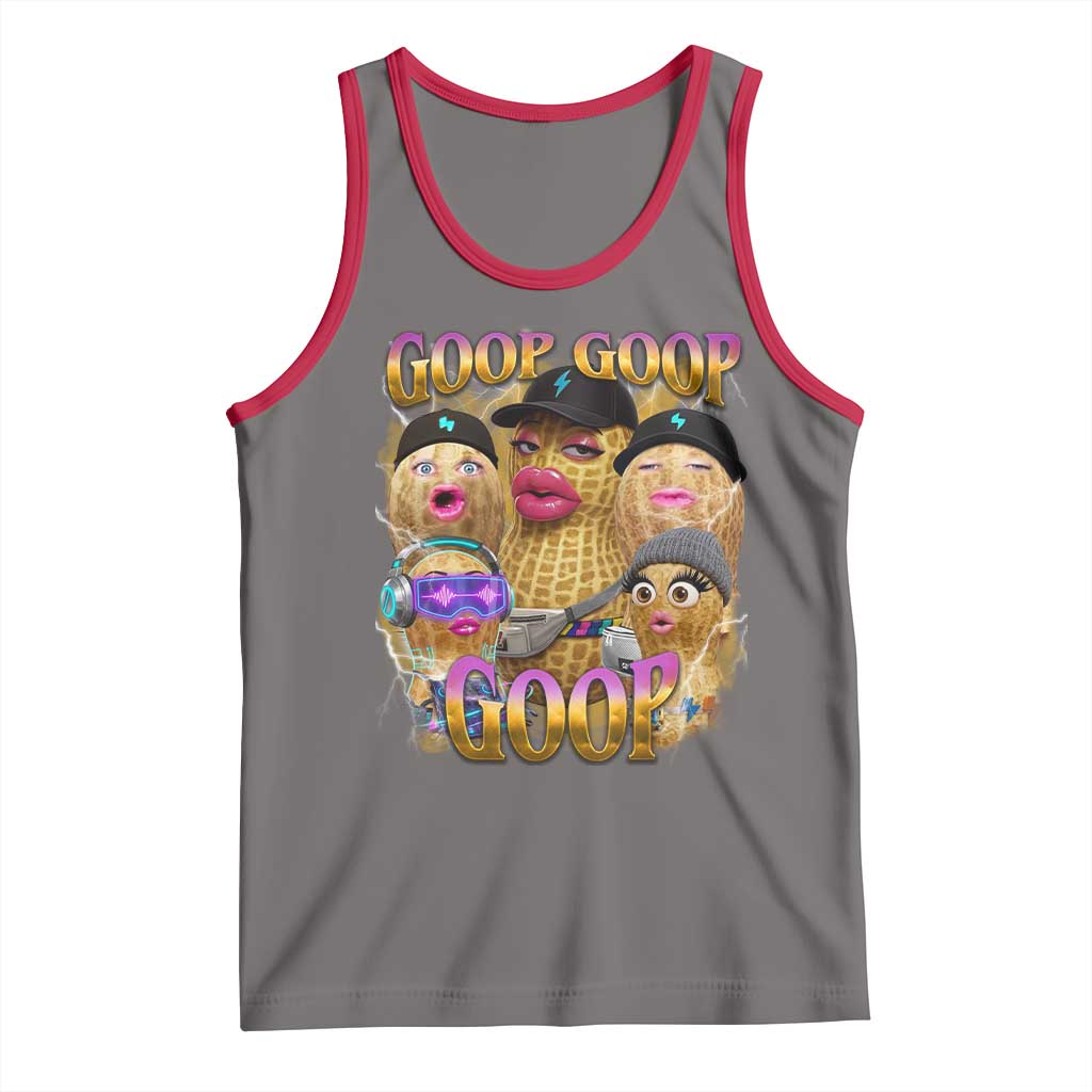 Funny Burnt Peanut Goop Tank Top Bungulato 90s Bootleg Meme Trendy