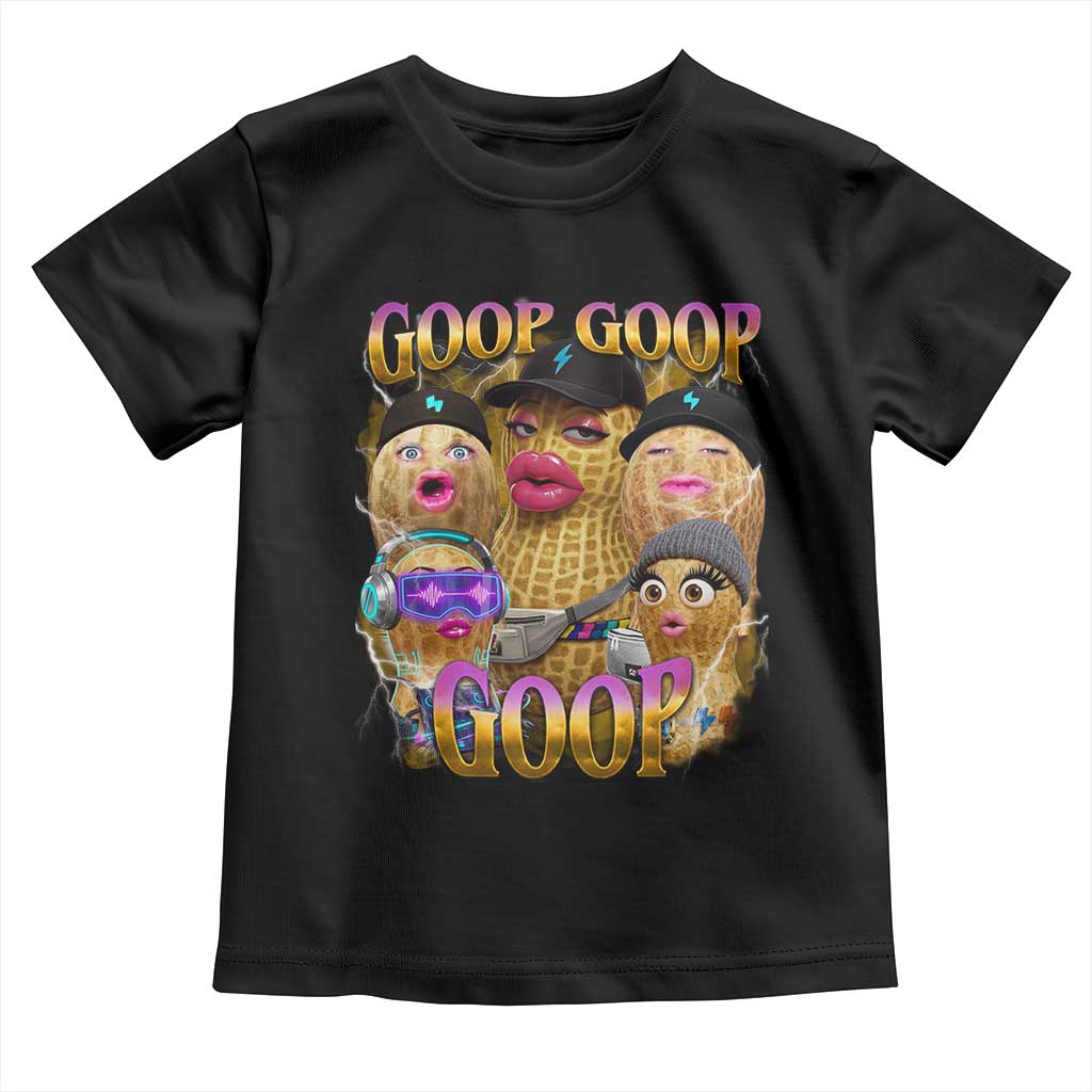 Funny Burnt Peanut Goop Toddler T Shirt Bungulato 90s Bootleg Meme Trendy