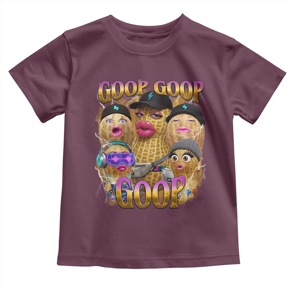 Funny Burnt Peanut Goop Toddler T Shirt Bungulato 90s Bootleg Meme Trendy