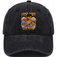 Funny Burnt Peanut Goop Washed Cotton Baseball Cap Bungulato 90s Bootleg Meme Trendy