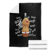 Funny Burnt Peanut Bungulator Throw Blanket Mhmmm Goop Goop