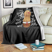 Funny Burnt Peanut Bungulator Throw Blanket Mhmmm Goop Goop