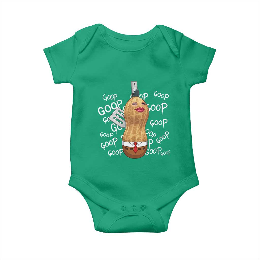 Funny Burnt Peanut Bungulator Baby Onesie Mhmmm Goop Goop