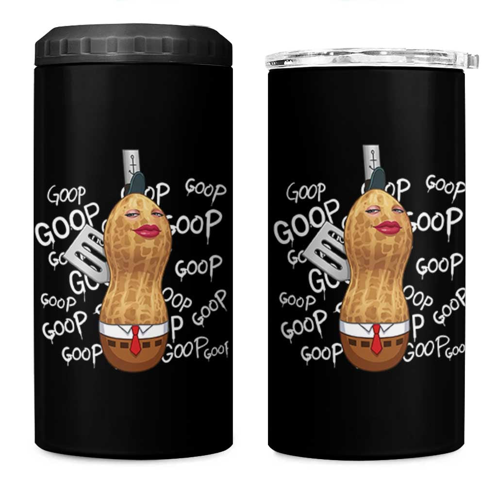 Funny Burnt Peanut Bungulator 4 in 1 Can Cooler Tumbler Mhmmm Goop Goop