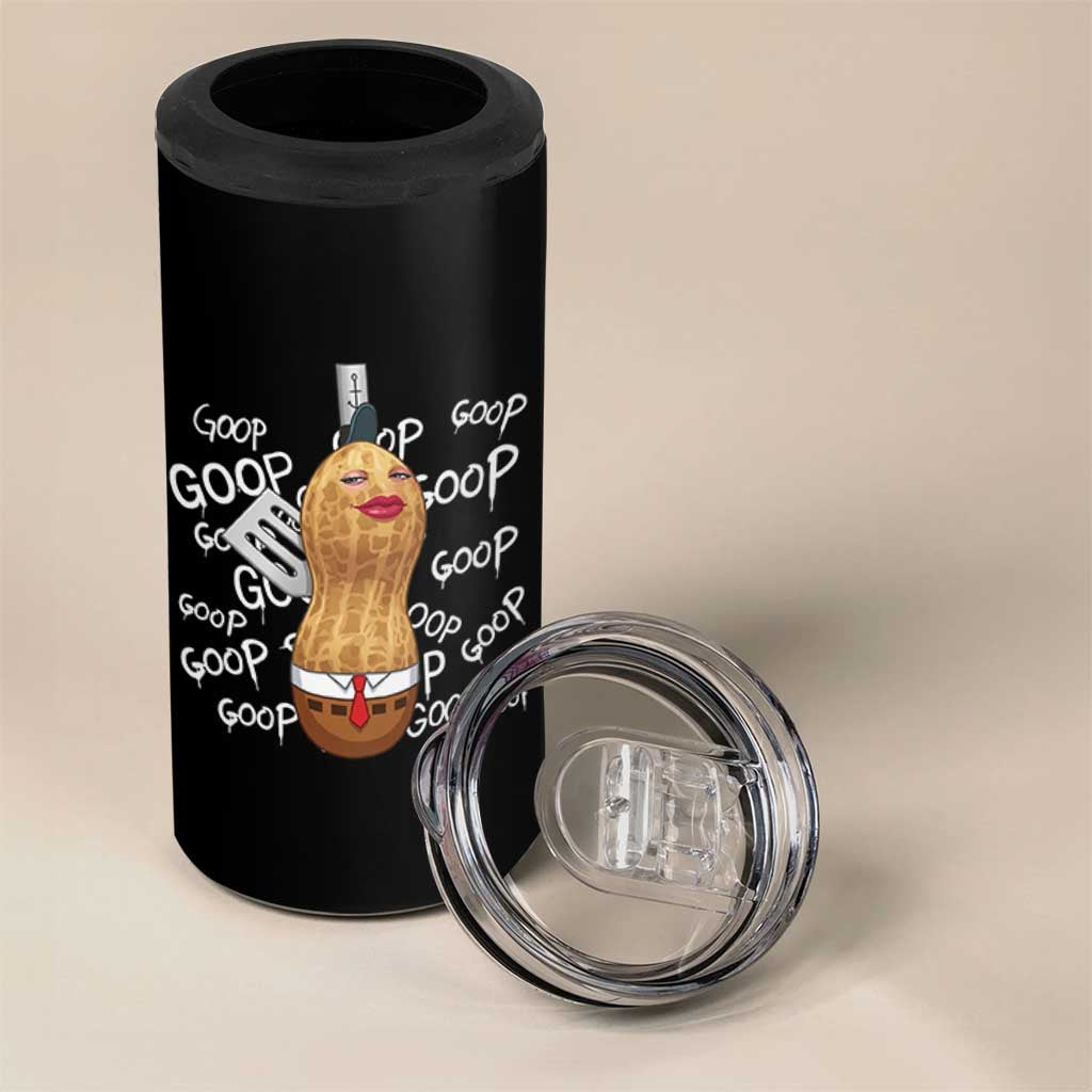 Funny Burnt Peanut Bungulator 4 in 1 Can Cooler Tumbler Mhmmm Goop Goop