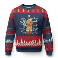 Funny Burnt Peanut Bungulator Ugly Christmas Sweater Mhmmm Goop Goop