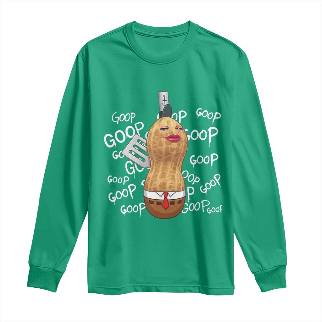 Funny Burnt Peanut Bungulator Long Sleeve Shirt Mhmmm Goop Goop