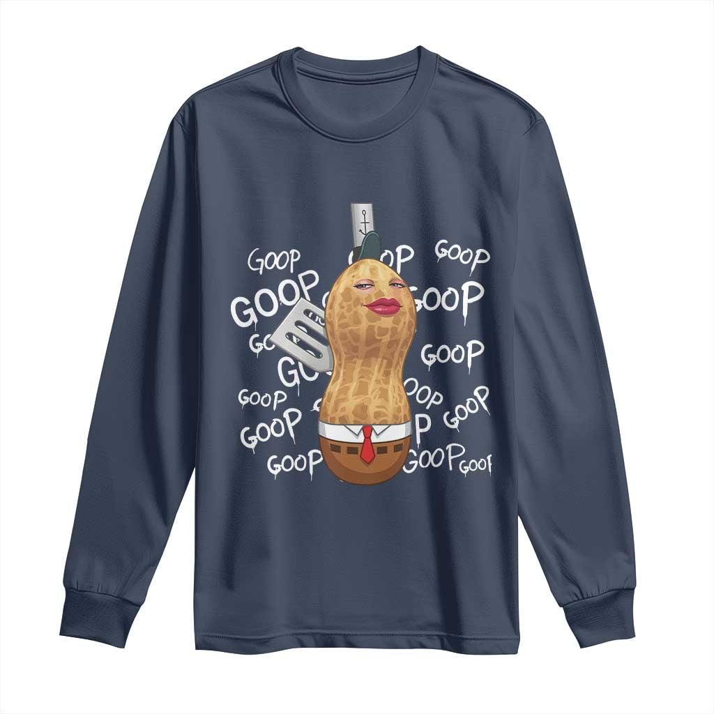 Funny Burnt Peanut Bungulator Long Sleeve Shirt Mhmmm Goop Goop