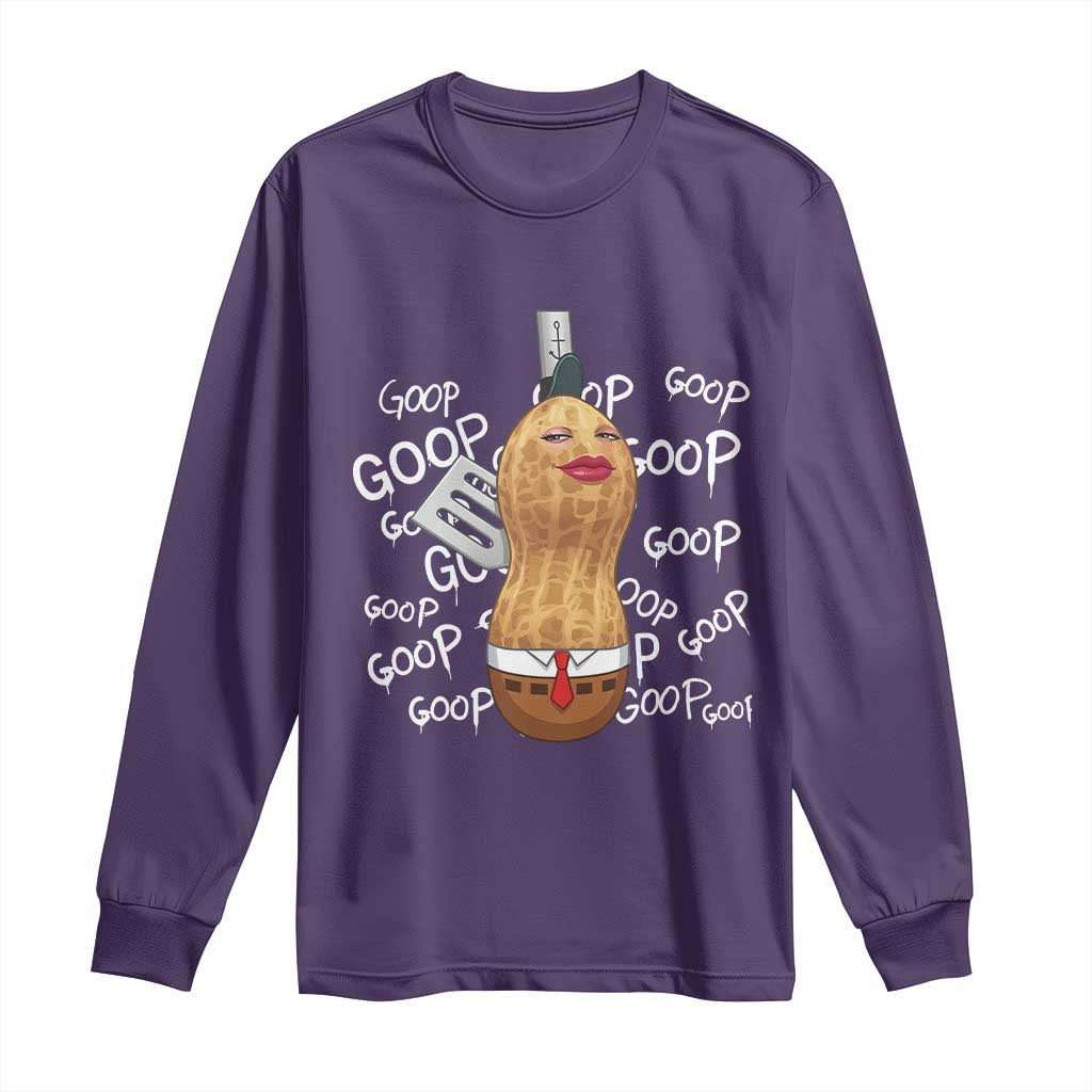 Funny Burnt Peanut Bungulator Long Sleeve Shirt Mhmmm Goop Goop