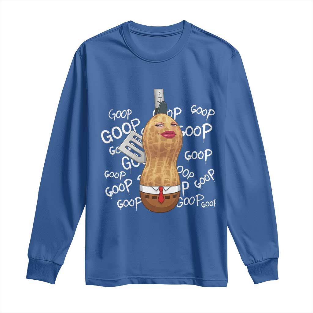 Funny Burnt Peanut Bungulator Long Sleeve Shirt Mhmmm Goop Goop