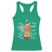 Funny Burnt Peanut Bungulator Racerback Tank Top Mhmmm Goop Goop