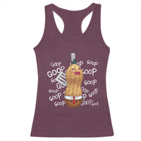 Funny Burnt Peanut Bungulator Racerback Tank Top Mhmmm Goop Goop