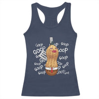 Funny Burnt Peanut Bungulator Racerback Tank Top Mhmmm Goop Goop