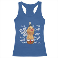 Funny Burnt Peanut Bungulator Racerback Tank Top Mhmmm Goop Goop