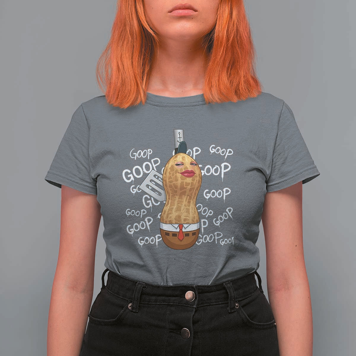 Funny Burnt Peanut Bungulator T Shirt For Women Mhmmm Goop Goop