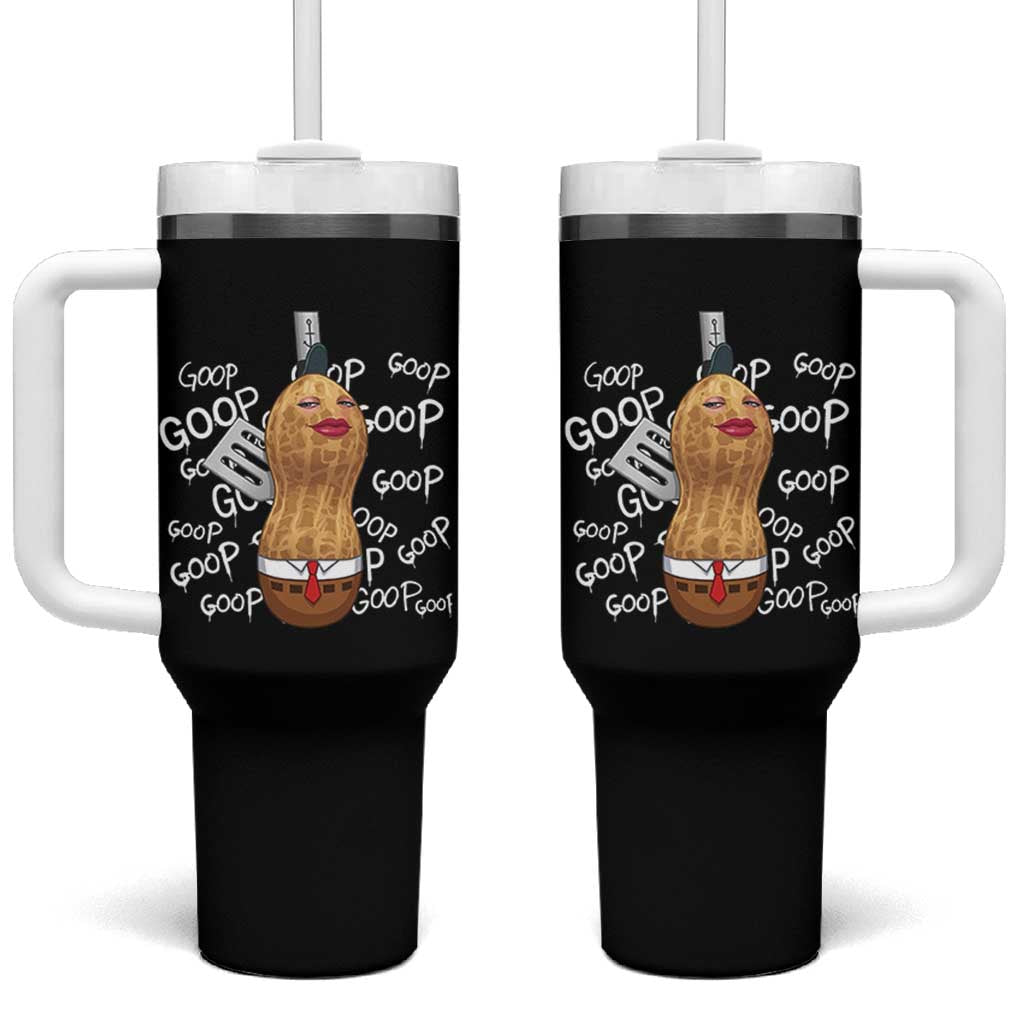 Funny Burnt Peanut Bungulator Tumbler With Handle Mhmmm Goop Goop