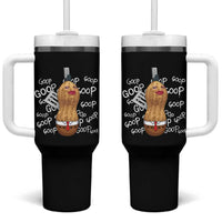 Funny Burnt Peanut Bungulator Tumbler With Handle Mhmmm Goop Goop
