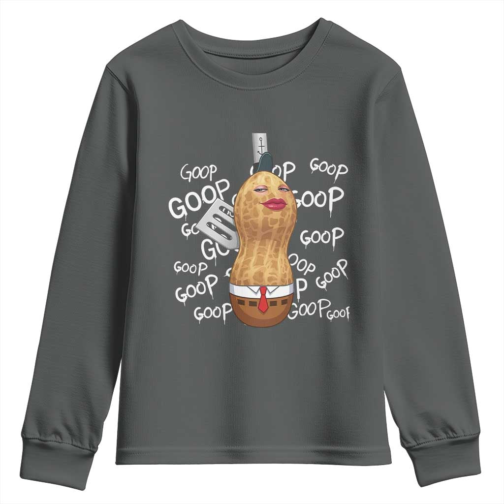 Funny Burnt Peanut Bungulator Youth Sweatshirt Mhmmm Goop Goop