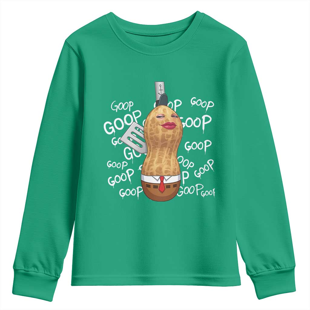 Funny Burnt Peanut Bungulator Youth Sweatshirt Mhmmm Goop Goop