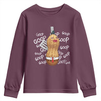 Funny Burnt Peanut Bungulator Youth Sweatshirt Mhmmm Goop Goop