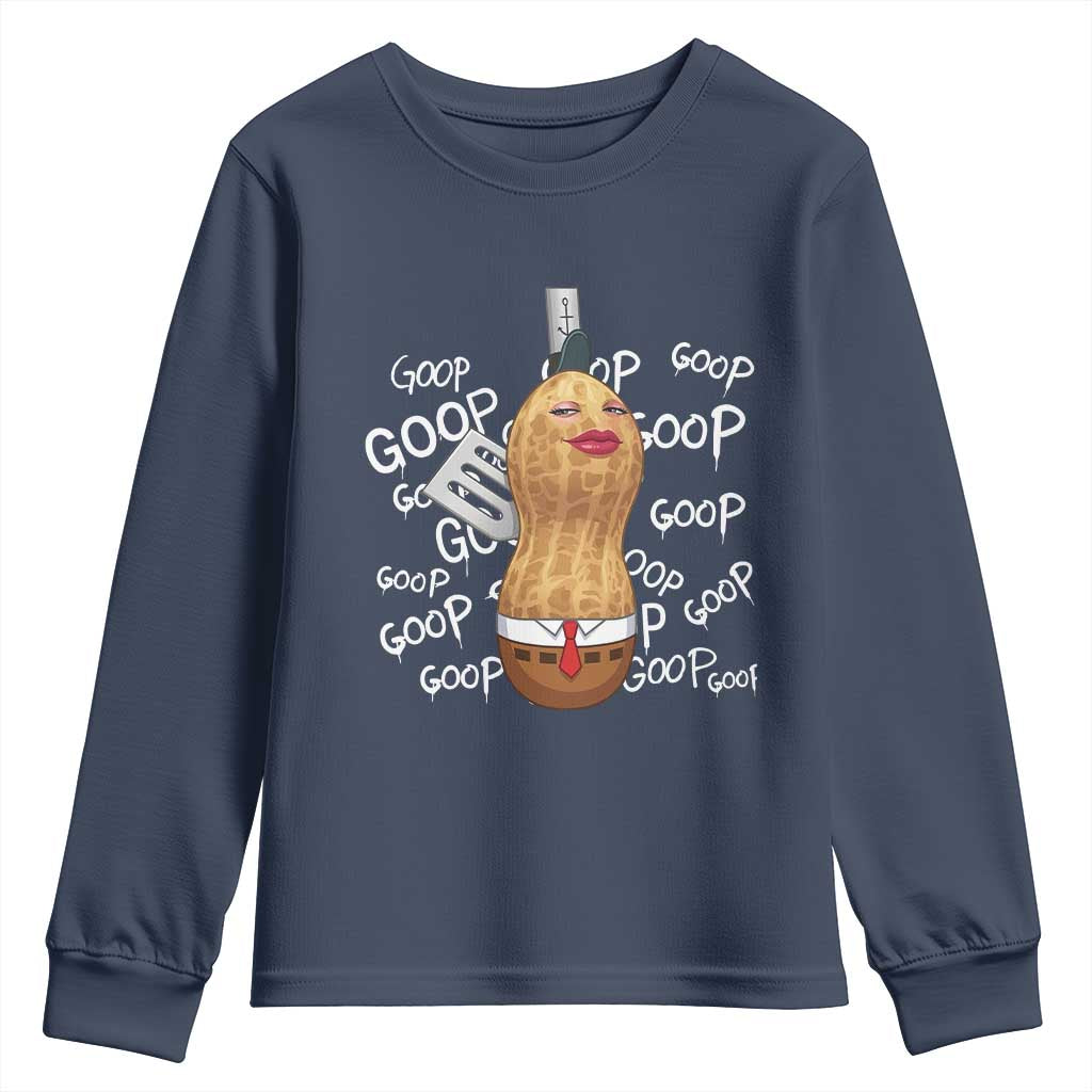 Funny Burnt Peanut Bungulator Youth Sweatshirt Mhmmm Goop Goop