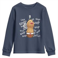 Funny Burnt Peanut Bungulator Youth Sweatshirt Mhmmm Goop Goop