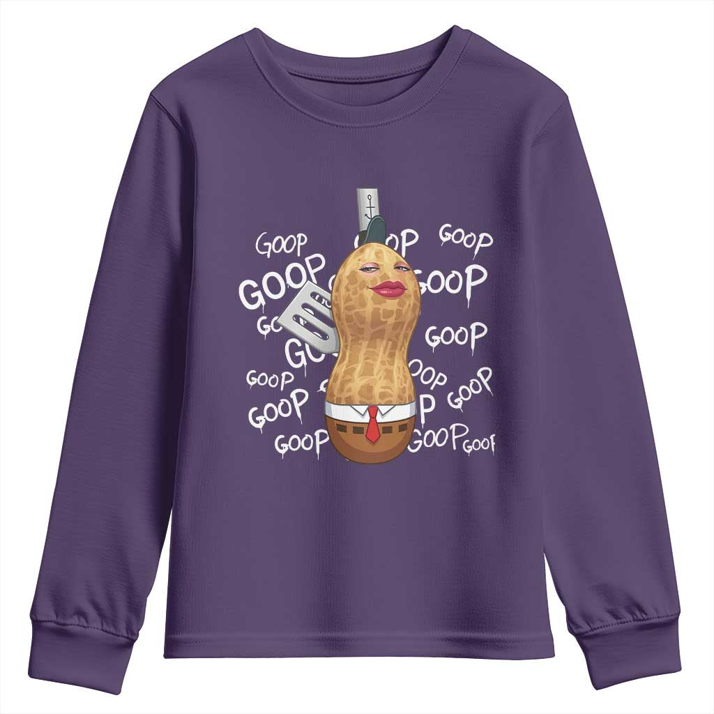 Funny Burnt Peanut Bungulator Youth Sweatshirt Mhmmm Goop Goop