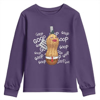 Funny Burnt Peanut Bungulator Youth Sweatshirt Mhmmm Goop Goop