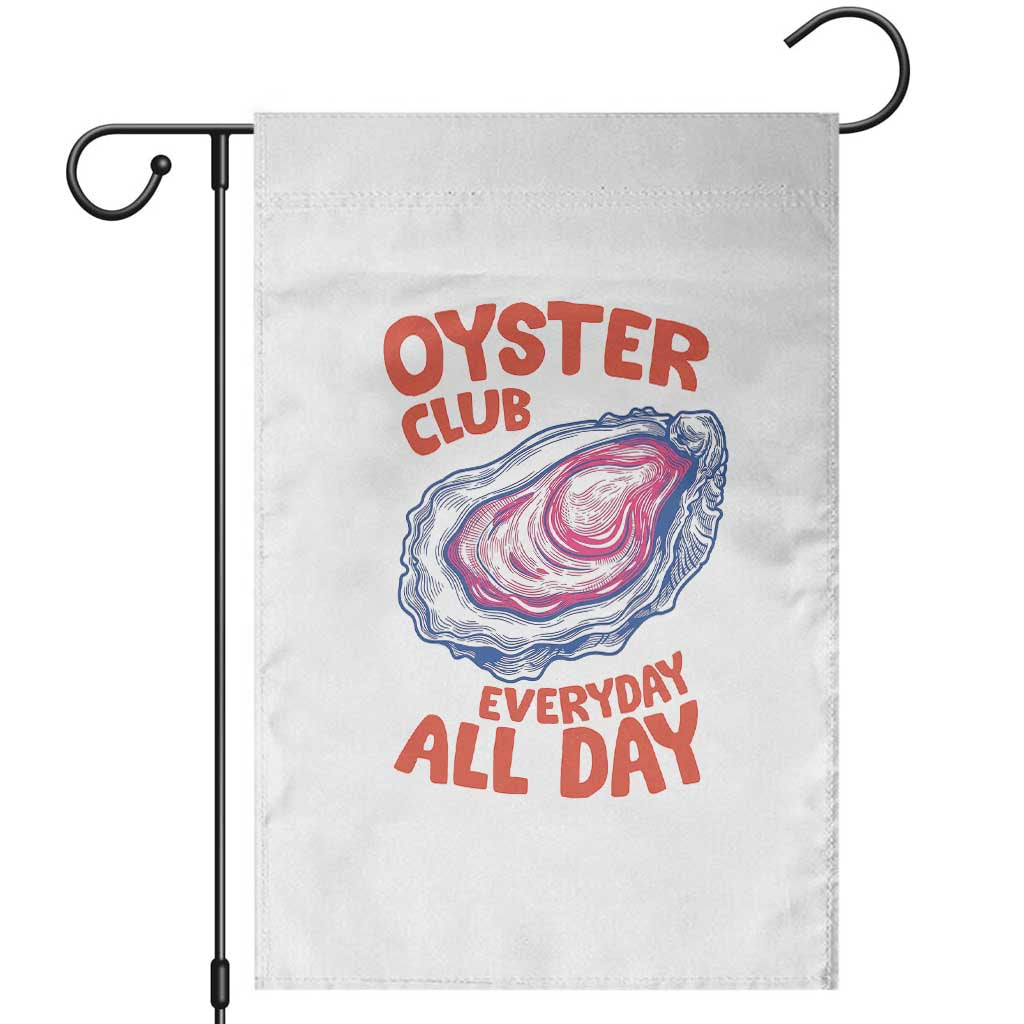 Oyster Club Garden Flag Retro Summer Beach Vacation Gift