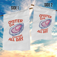 Oyster Club Garden Flag Retro Summer Beach Vacation Gift