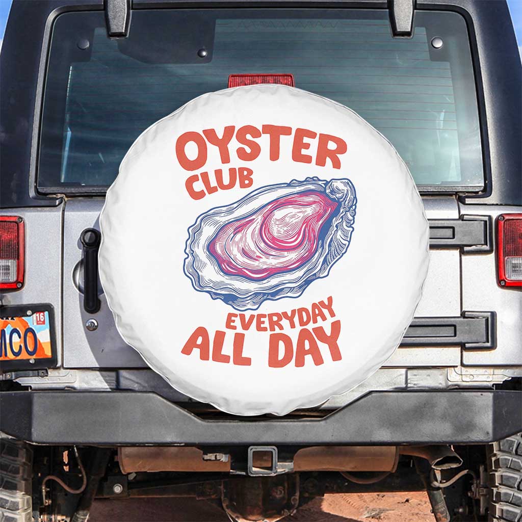 Oyster Club Spare Tire Cover Retro Summer Beach Vacation Gift