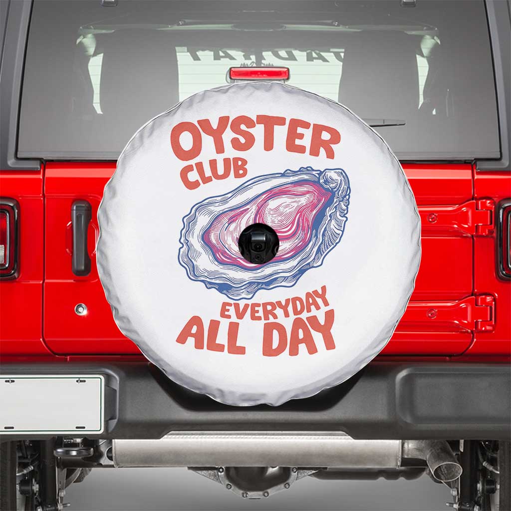 Oyster Club Spare Tire Cover Retro Summer Beach Vacation Gift